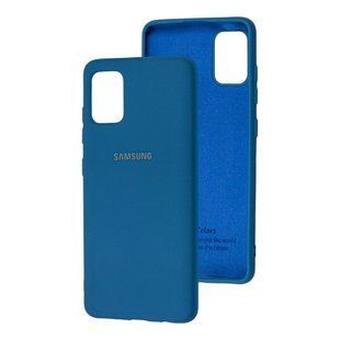Чохол для Samsung Galaxy A31 (A315) My Colors Full синій / navy blue з закритим низом і&nbsp;мікрофіброю