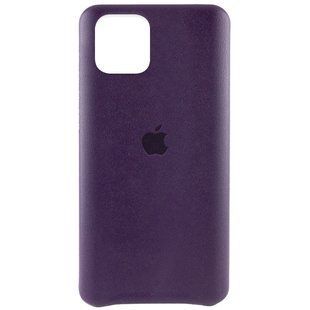 Кожаный чехол AHIMSA PU Leather Case Logo (A) для Apple iPhone 11 Pro Max (6.5") (Фиолетовый)
