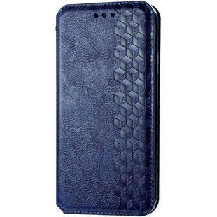 Шкіряний чохол книжка GETMAN Cubic (PU) для Xiaomi Mi 10 Lite Синій