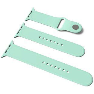 Силиконовый ремешок для Apple Watch Sport Band 38 / 40 (S/M & M/L) 3pcs (Бирюзовый / Beryl)