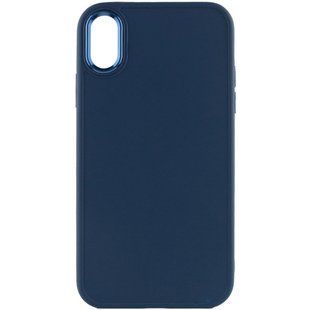 TPU чехол Bonbon Metal Style для Apple iPhone XR (6.1") Синий / Cosmos blue