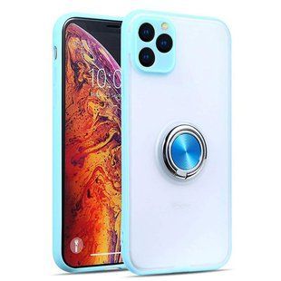 TPU-PC чехол Deen Shadow Ring series для Apple iPhone 11 Pro Max (6.5") (Бледно-бирюзовый)