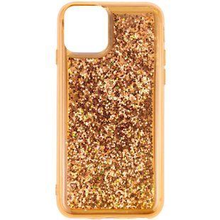TPU+PC чохол Sparkle (glitter) для Apple iPhone 12 Pro / 12 (6.1") (Золотий)