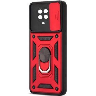 Ударостійкий чохол Serge Ring for Magnet для Xiaomi Redmi Note 9 Pro Червоний / Протиударный, броньований