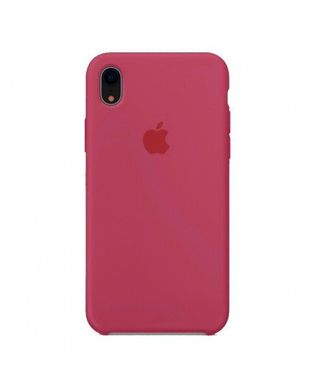 Чохол silicone case for iPhone XR Rose Red / Вишневий