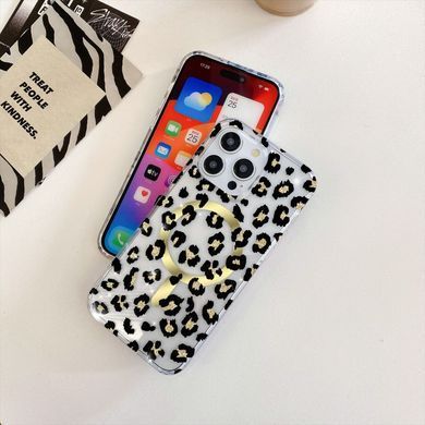 Леопардовий чохол для iPhone 13 Pro Max Leopard Gold with Magsafe
