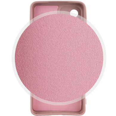 Чехол для Samsung Galaxy A13 4G Silicone Full camera закрытый низ + защита камеры Розовый / Pink Sand