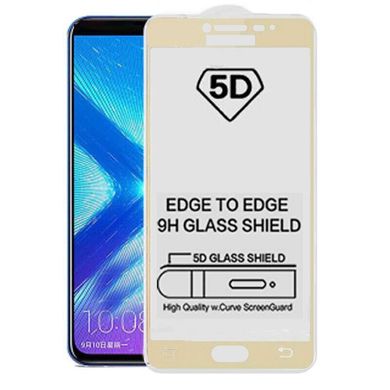 5D стекло для Samsung Galaxy A3 2016 (A310) Gold Полный клей / Full Glue Золотое