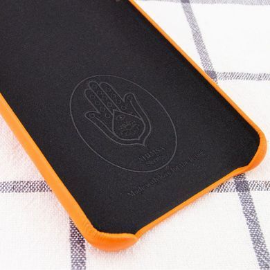 Кожаный чехол AHIMSA PU Leather Case Logo (A) для Apple iPhone X / XS (5.8"") Оранжевый