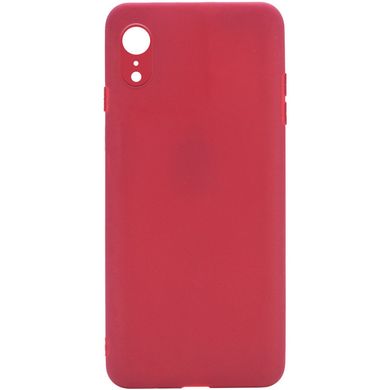Силіконовий чохол Candy Full Camera для Apple iPhone XR (6.1 "") Червоний / Camellia