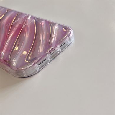 Чехол для iPhone 14 Pro Max Wave Halo Staining Pink