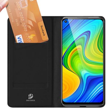 Чехол-книжка Dux Ducis с карманом для визиток для Xiaomi Mi 10T / Mi 10T Pro (Черный)