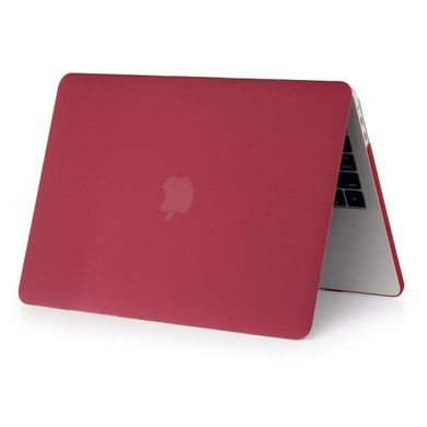 Чехол накладка Matte HardShell Case для MacBook Pro 15" (2016/2017/2018/2019) Wine Red