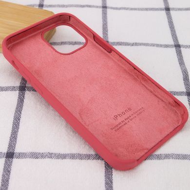 Чехол silicone case for iPhone 12 mini (5.4") (Красный/Camellia)