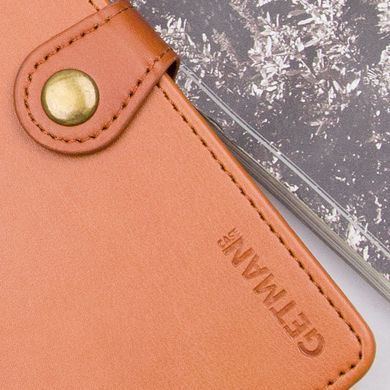 Кожаный чехол книжка GETMAN Gallant (PU) для Samsung Galaxy A55 (Коричневый)