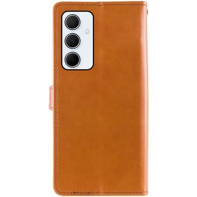 Кожаный чехол книжка GETMAN Gallant (PU) для Samsung Galaxy A55 (Коричневый)
