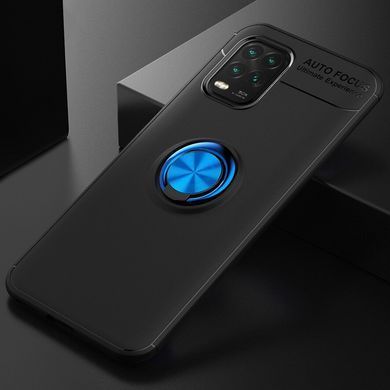 TPU чохол Deen ColorRing під магнітний тримач (opp) для Xiaomi Mi 10 Lite Чорний / синій