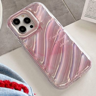 Чехол для iPhone 14 Pro Max Wave Halo Staining Pink