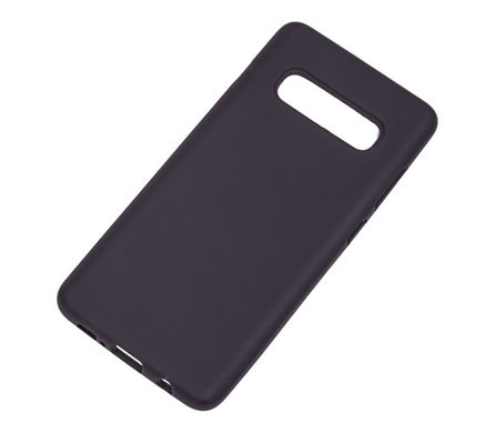 Чехол для Samsung Galaxy S10 Plus (G975) Silicone Full черный c закрытым низом и микрофиброю