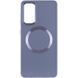 TPU чехол Bonbon Metal Style with MagSafe для Samsung Galaxy S24 (Серый / Lavender)