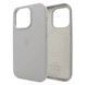 Кожаный чехол Leather Case with MagSafe для Apple iPhone 12 / 12 Pro Серый / Titanium Gray
