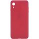 Силиконовый чехол Candy Full Camera для Apple iPhone XR (6.1"") Красный / Camellia