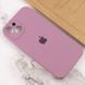 Чохол для Apple iPhone 14 Plus Silicone Full camera закритий низ + захист камери / Ліловий / Lilac Pride