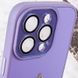 Чохол для iPhone 12 / 12 Pro Скляний матовий + скло на камеру з мікрофіброю TPU+Glass Sapphire Midnight Dasheen