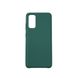 Чехол для Samsung Galaxy S20 (G980) Silky Soft Touch "зеленый"