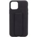 Чехол Silicone Case Hand Holder для Apple iPhone 11 Pro Max (6.5") (Черный / Black)