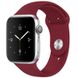 Силиконовый ремешок для Apple watch 42mm / 44mm (Бордовый / Marsala)