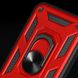 Ударопрочный чехол Serge Ring for Magnet для Xiaomi Redmi Note 9 Pro Красный / Противоударный, бронированный