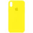 Чехол silicone case for iPhone X/XS Neon Yellow / Желтый