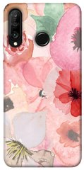Чохол для Huawei P30 lite PandaPrint Акварельні квіти 3 квіти