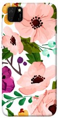 Чохол для Huawei Y5p PandaPrint Акварельні квіти квіти