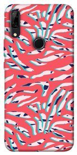 Чохол для Huawei P Smart Z PandaPrint Red Zebra print патерн