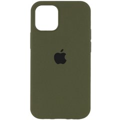 Чехол для Apple iPhone 14 Plus Silicone Case Full / закрытый низ Зеленый / Dark Olive