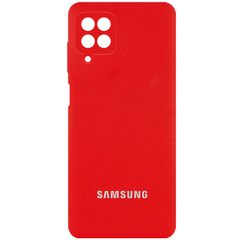 Чохол Samsung Galaxy A22 4G / M32 Silicone Full camera закритий низ + захист камери Червоний / Red