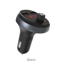 Адаптер автомобильный Hoco with Bluetooth FM E41 |2USB 2.1А| black