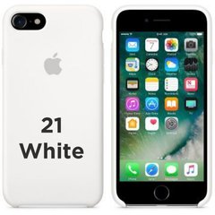 Чохол silicone case for iPhone 7/8 White / Білий