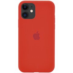 Чохол для iPhone 11 Silicone Full Dark Red / червоний / закритий низ