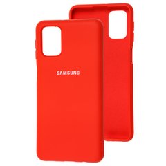 Чехол для Samsung Galaxy M31s (M317) Silicone Full Красный c закрытым низом и микрофиброю