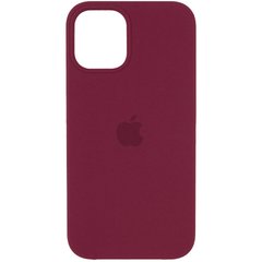 Чохол silicone case for iPhone 12 Pro / 12 (6.1") (Бордовий / Plum)