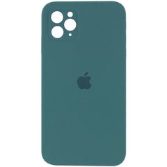 Чохол для Apple iPhone 11 Pro Silicone Full camera / закритий низ + захист камери (Зелений / Pine green)