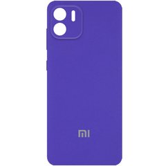 Чехол Silicone Cover Full Camera (AA) для Xiaomi Redmi А1 Фиолетовый / Purple