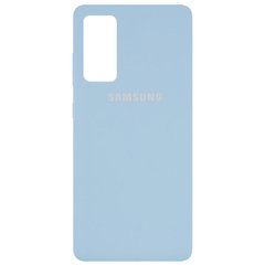 Чехол для Samsung Galaxy S20 FE Silicone Full (Голубой / Lilac Blue) c закрытым низом и микрофиброю