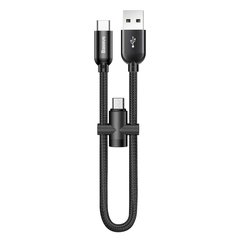 Кабель USB Baseus U-shaped Portable Type-C / Lightning Cable чорний, Черный