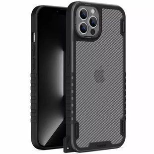 Чехол TPU+PC TRAVEL Carbon для Apple iPhone 13 Pro (6.1"") Черный