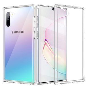 Чехол для Samsung Galaxy Note 10 plus прозрачный силиконовый
