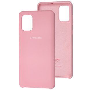 Чехол Silicone для Samsung Galaxy A71 (A715) Premium light pink